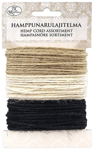 [3572] Hemp cord assortment Natural