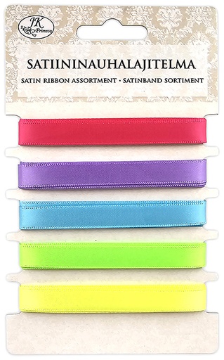 [3583] Satin ribbon assortment Bright