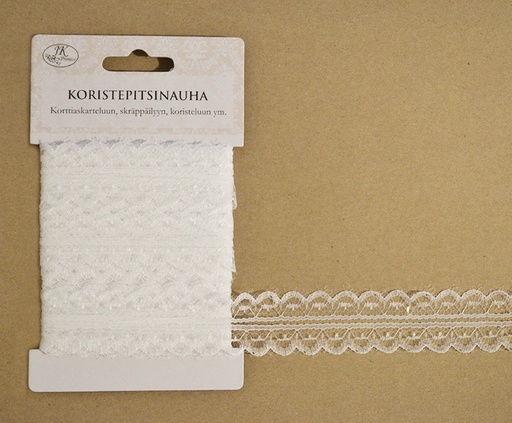 [3598] Decorative lace ribbon 2,4cm x 7m white