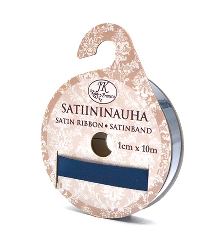 [3654] Satin ribbon 1cm x 10m night blue