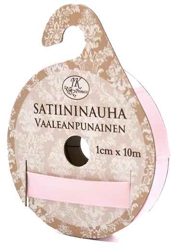 [3666] Satin ribbon 1cm x 10m light pink