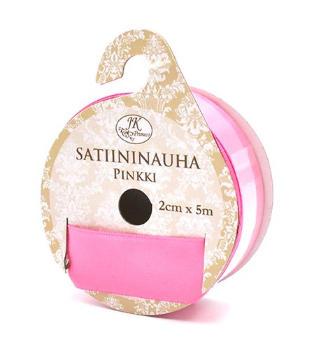 [3669] Satin ribbon 2cm x 5m pink