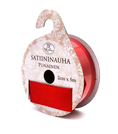 [3671] Satin ribbon 2cm x 5m red
