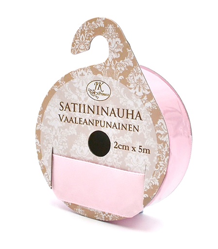 [3674] Satin ribbon 2cm x 5m light pink