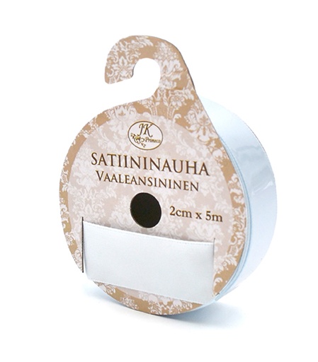 [3675] Satin ribbon 2cm x 5m light blue