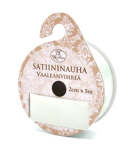 [3676] Satin ribbon 2cm x 5m light green