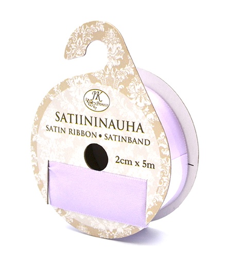 [3706] Satin ribbon 2cm x 5m light lilac