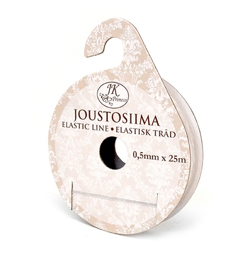 [3730] Elastic line 0.5mm x 25m clear
