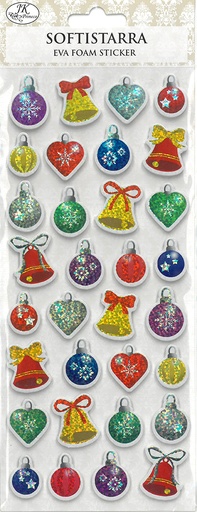 [3762] Eva foam sticker Christmas ornaments hologram