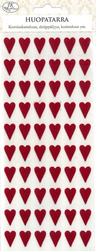 [3781] Felt sticker Heart dark red