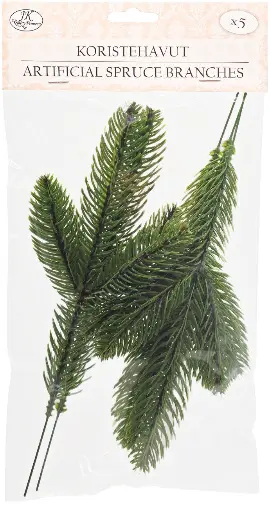 [3799] Artificial Spruce branches 5pcs