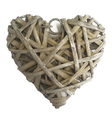 [3801] Decorative Heart natural