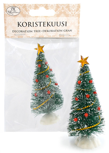 [3822] Miniature tree decoration green