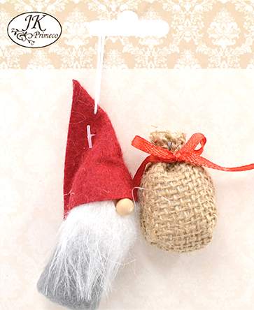 [3878] Decorative Santa claus and sack