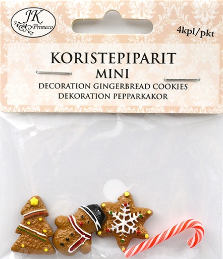 [3880] Miniature gingerbread cookies 4pcs