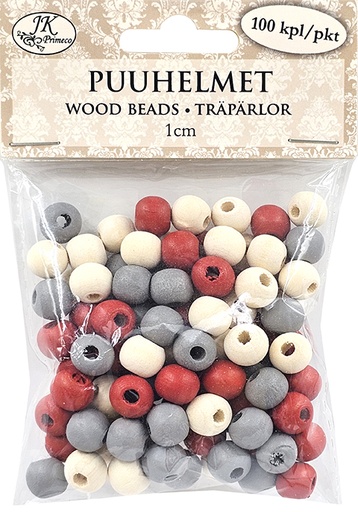 [3976] Wood beads 1cm Christmas assortment 100pcs