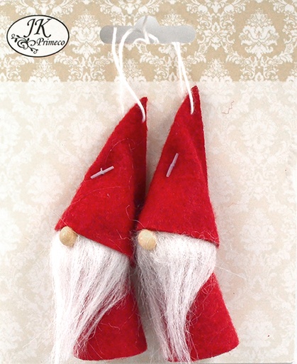 [4000] Decorative Santa clauses red 2pcs