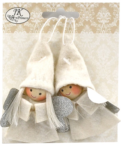 [4001] Decorative angels white 2pcs