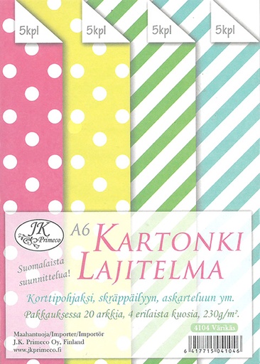 [4104] Card assortment A6 Colorful 20pcs