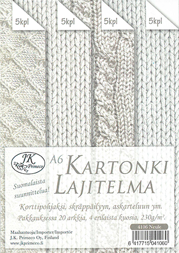 [4106] Card assortment A6 Knitting 20pcs