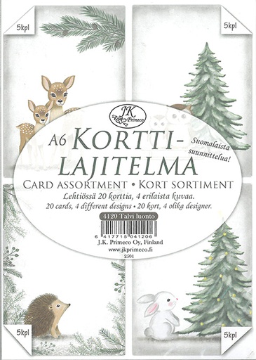 [4120] Korttilajitelma A6 Talvi luonto 20ark