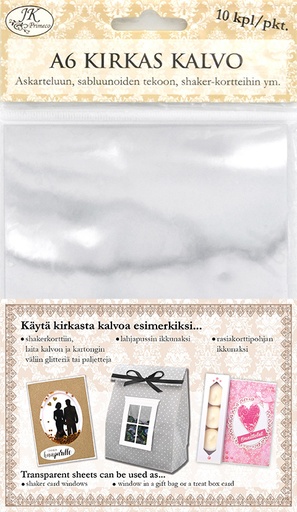 [4455] Transparent sheet A6 10pcs