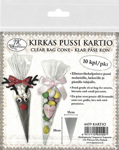 [4459] Clear bag cone 10pcs