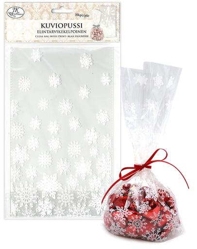 [4463] Clear bag Snowflake 10pcs