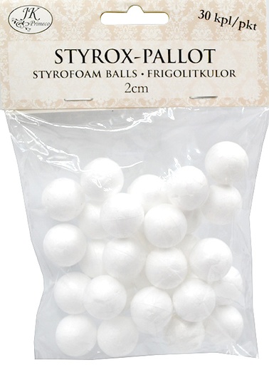 [4600] Styrofoam balls 2cm 30pcs