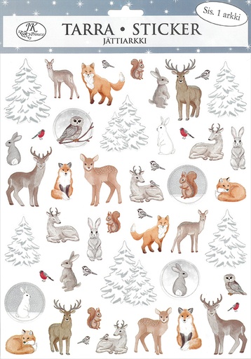 [5112] Giant sticker Winter forest