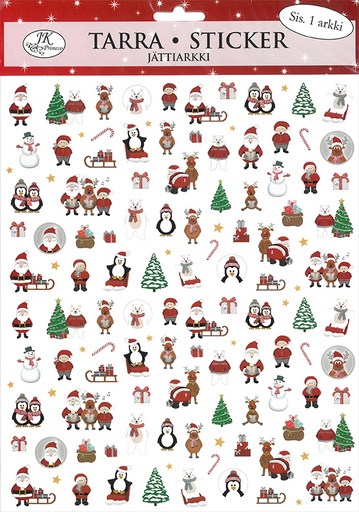 [5116] Giant sticker Christmas characters mini