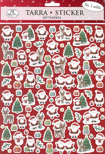[5119] Giant sticker Happy Christmas characters