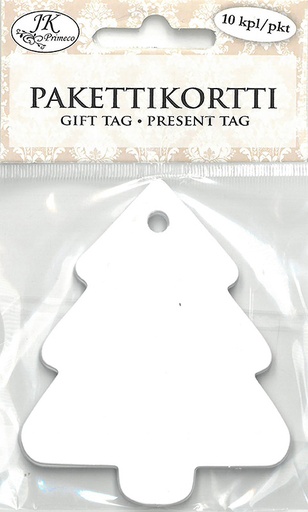 [5203] Gift tag Spruce white 10pcs