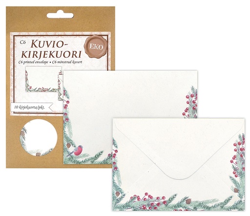 [5602] Eco envelope C6 Twigs 10pcs