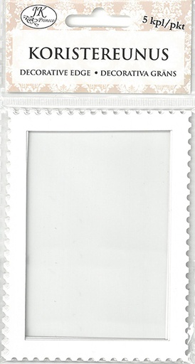 [6938] Decorative edge Stamp 5pcs