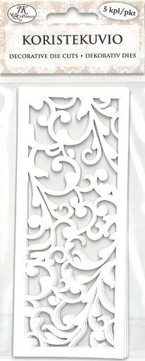 [6943] Decorative die cut Vine white 5pcs