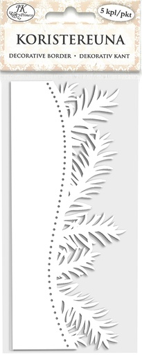 [6967] Decorative border Branches white 5pcs