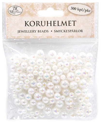 [7100] Jewellery beads white 300pcs