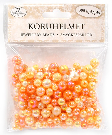[7103] Jewellery beads peach 300pcs