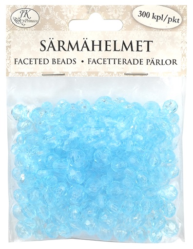 [7122] Faceted beads blue assortment 300pcs