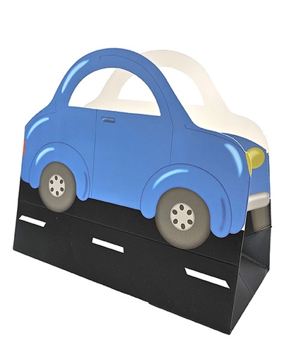 [7150] Gift bag Car blue        