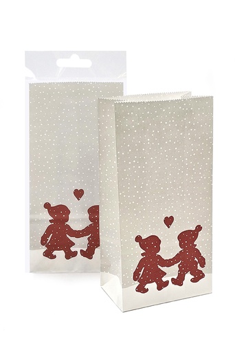 [7273] Paper bag mini Nostalgia Christmas gnomes 5pcs