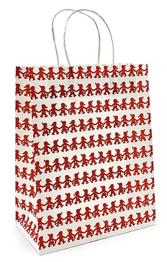 [7304] Gift bag M Christmas gnome garland