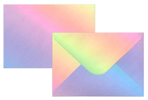 [7701] Envelope C6 Rainbow 10pcs