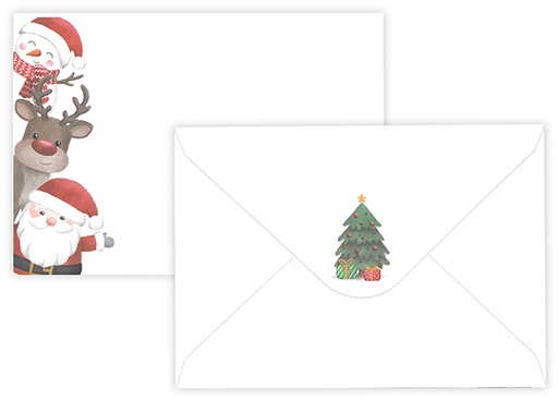 [7723] Envelope C6 Happy Christmas characters 10pcs