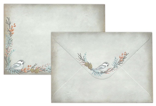 [7726] Envelope C6 Willow tit 10pcs