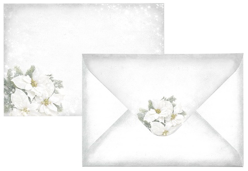 [7731] Envelope C6 Poinsettia 10pcs