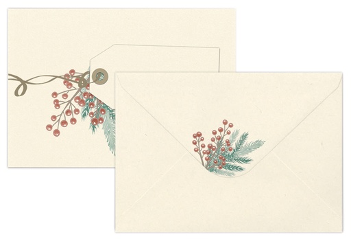 [7737] Envelope C6 Twigs and berries 10pcs