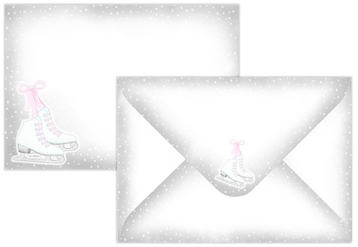 [7739] Envelope C6 Ice skates 10pcs