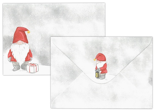 [7740] Envelope C6 Christmas gnome 10pcs
